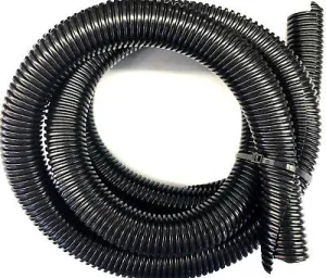 100ft Black Split Loom 3/4'' Diameter, Flexible Convoluted Tubing)