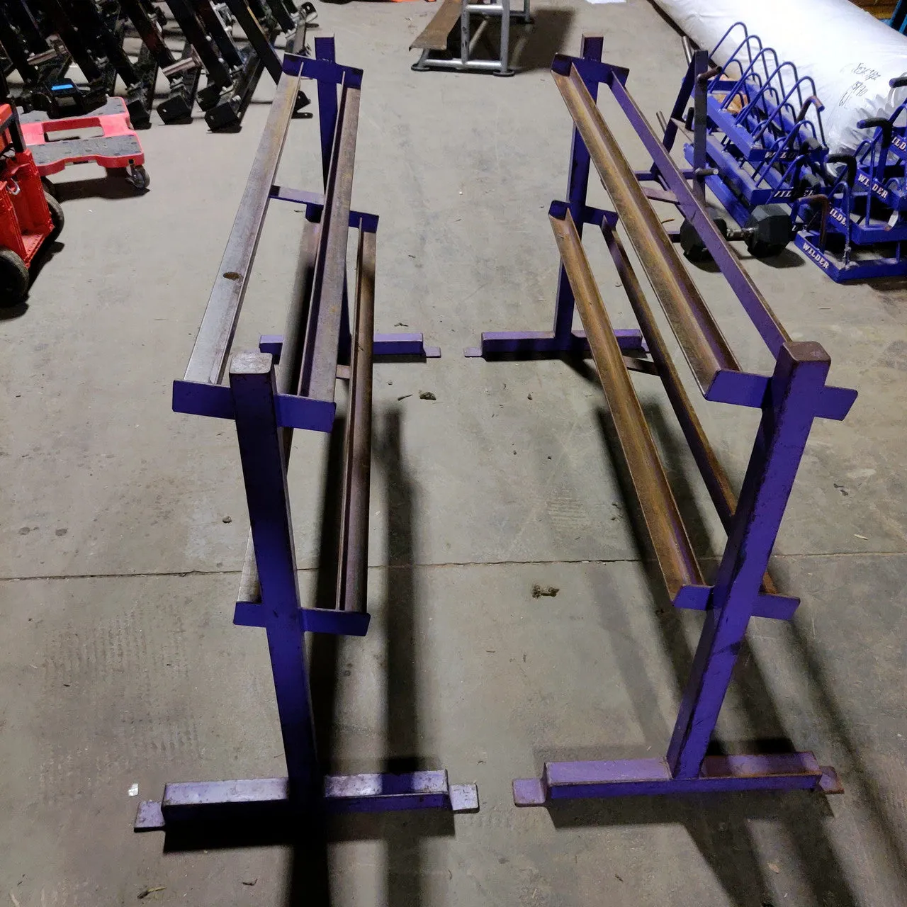 2 Tier Dumbbell Rack Purple