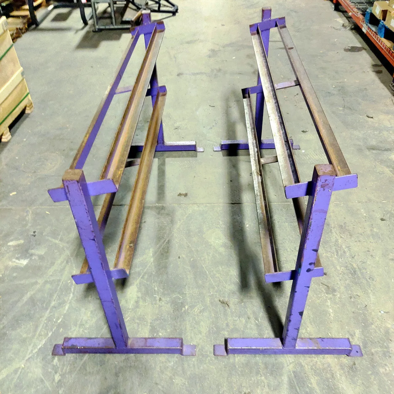 2 Tier Dumbbell Rack Purple