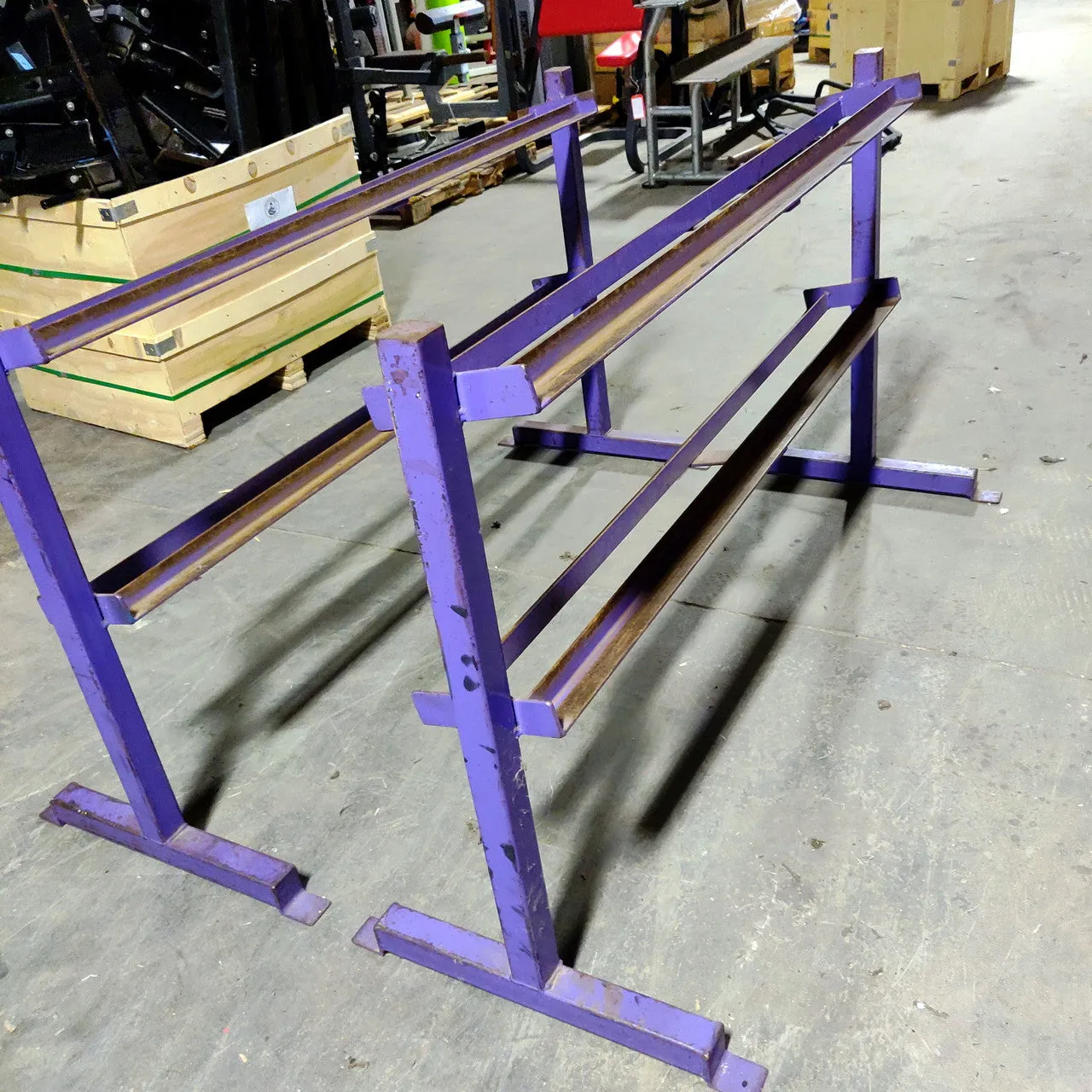 2 Tier Dumbbell Rack Purple