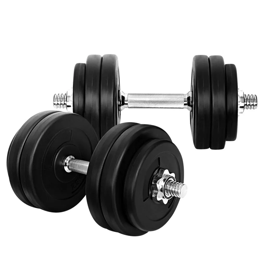 30kg Dumbbells Dumbbell Set Weight Plates Home Gym Fitness Exercise