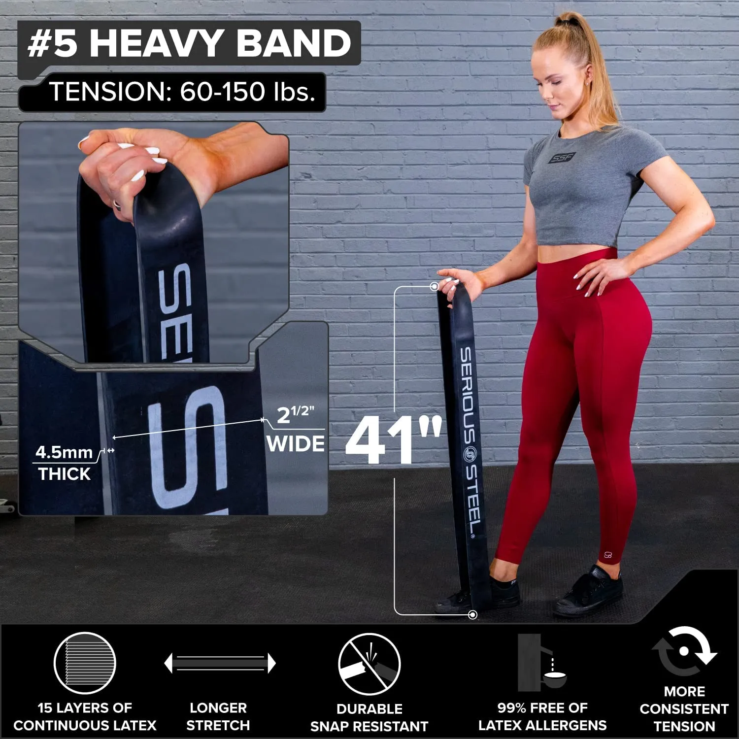 41" Mini Resistance Band (5-35 lbs)