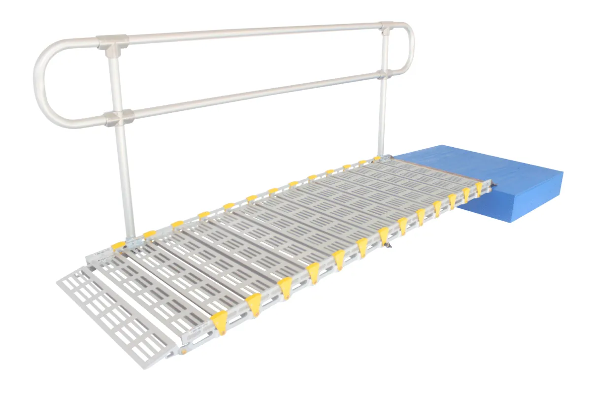 48" Wide Modular Ramp System with Loop End Handrails