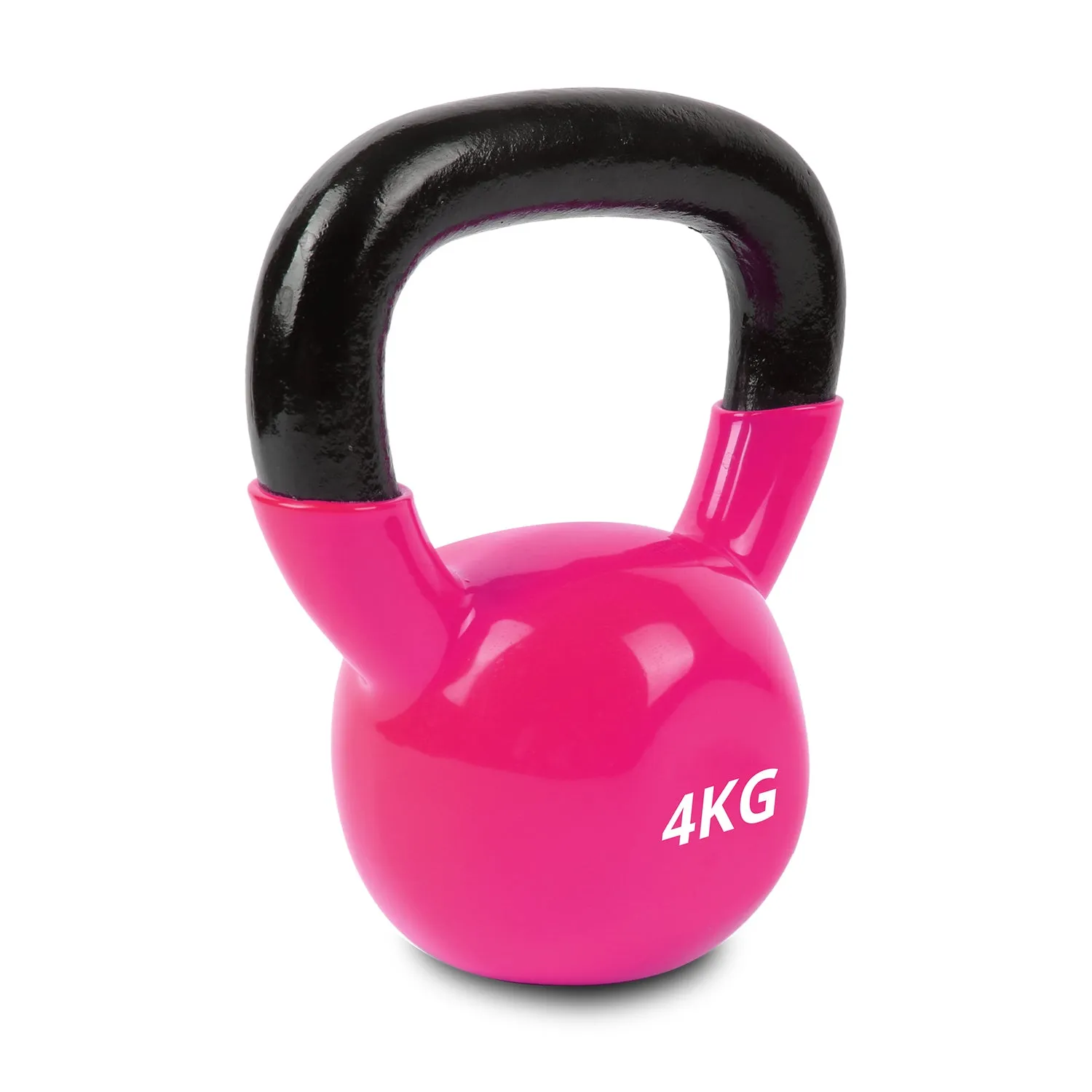 4kg Vinyl Dipped Kettlebell for Strength Training