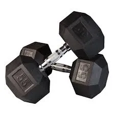 5LB-100LB Rubber Hexagon Dumbbells