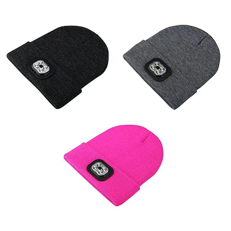 Active Play Lighted LED Beanie Hat - Adult