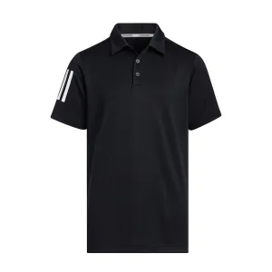 ADIDAS 3-Stripe Junior Polo (Black)