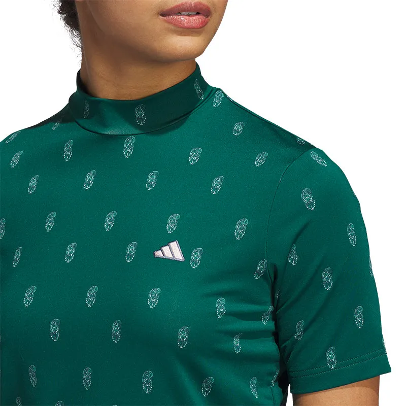 ADIDAS Go-To Paisly Women’s Mock Shirt (Green)