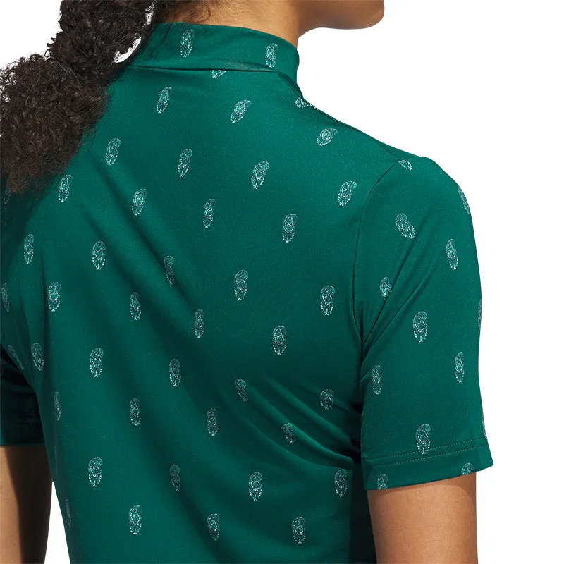 ADIDAS Go-To Paisly Women’s Mock Shirt (Green)