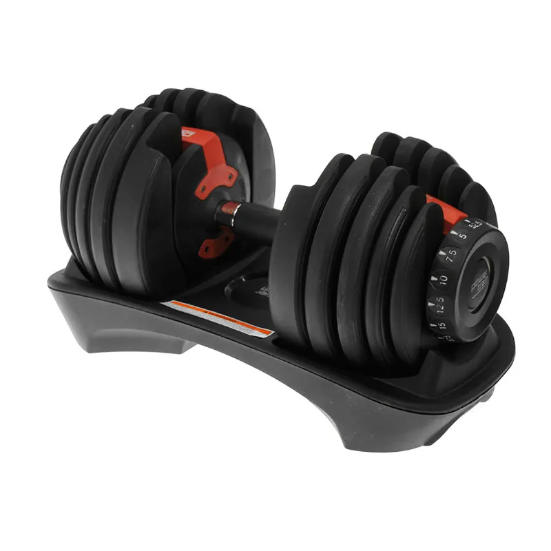 Adjustable 24kg Dumbbells Set with Stand, 15 Weights