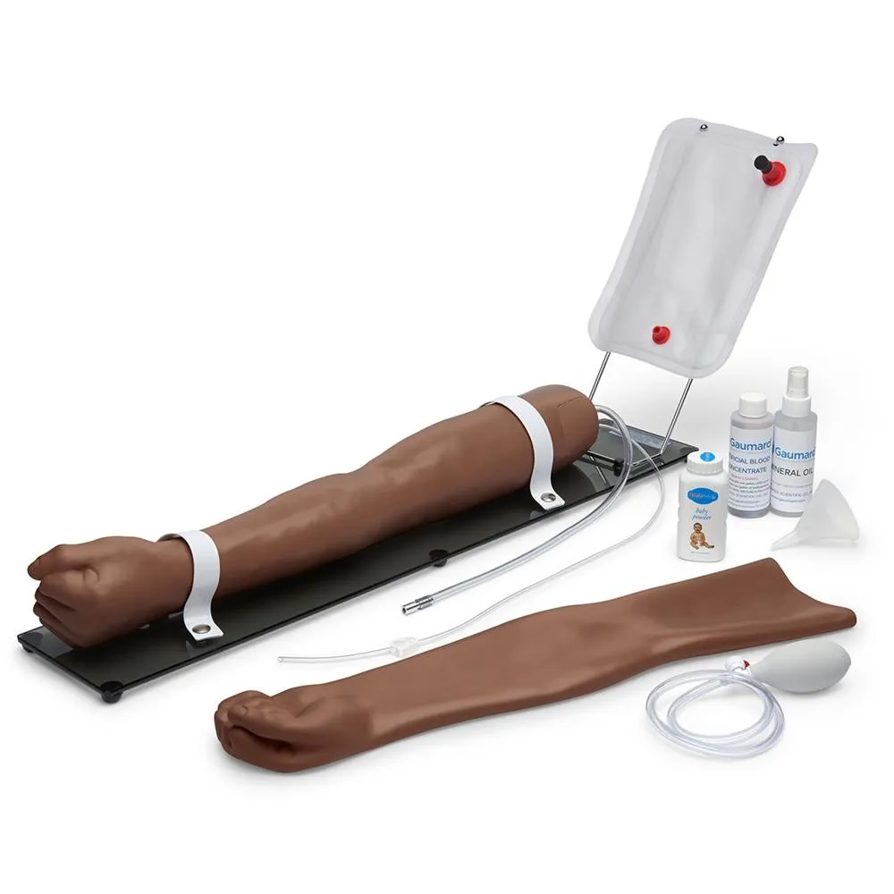 Advanced Multipurpose Venous Training Arm For IV, IM, and Sub-Q Practice, Right Arm, Medium