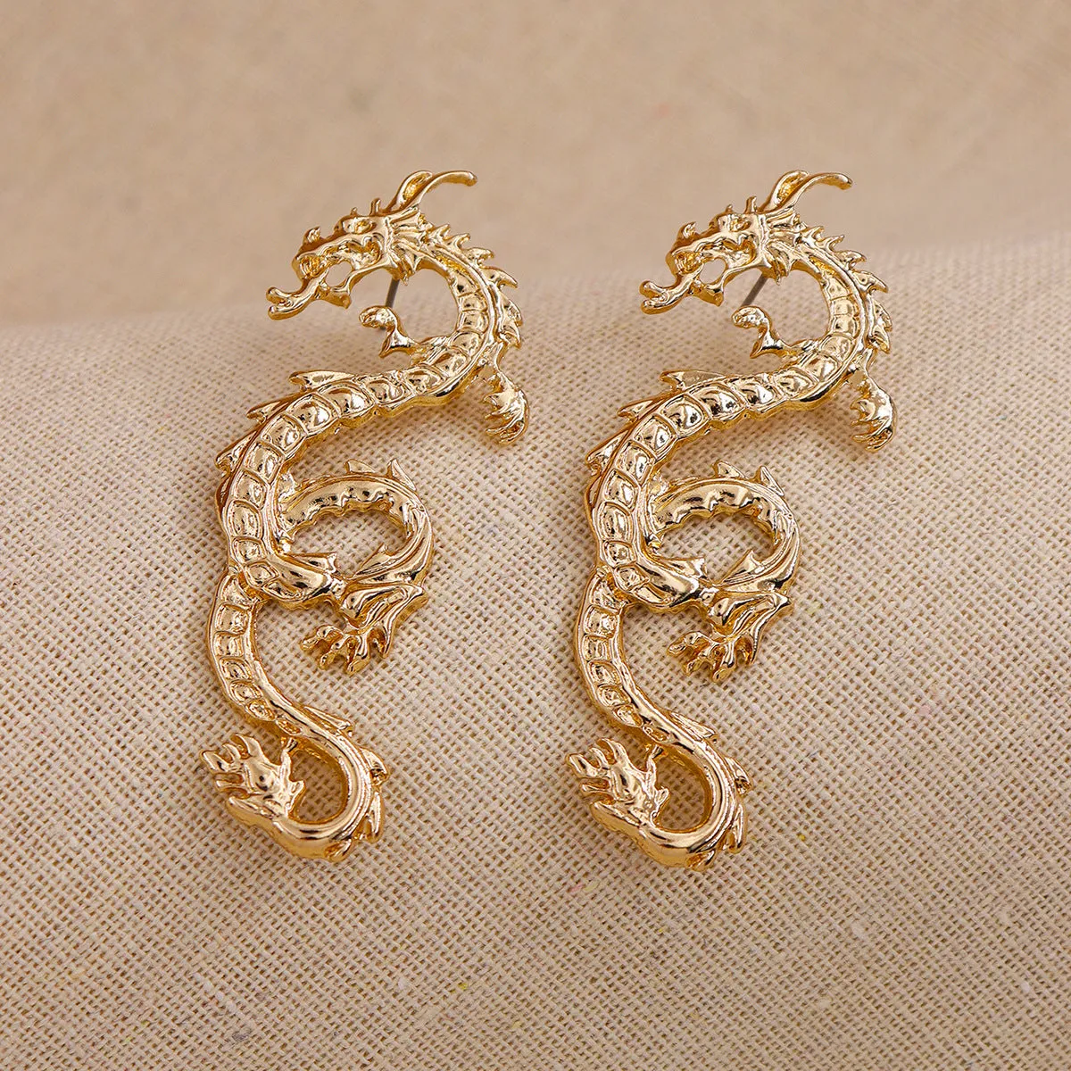 Alloy Dragon Earrings - Vienna Verve Collection