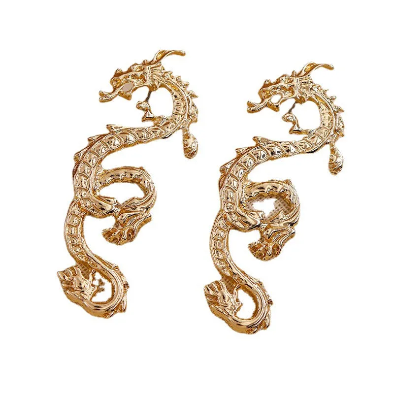 Alloy Dragon Earrings - Vienna Verve Collection