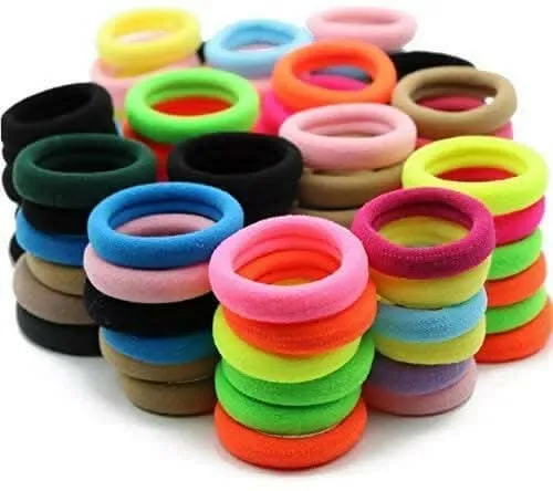 Attractive Women's Multicolor Rubber Band (Pack Of 24)