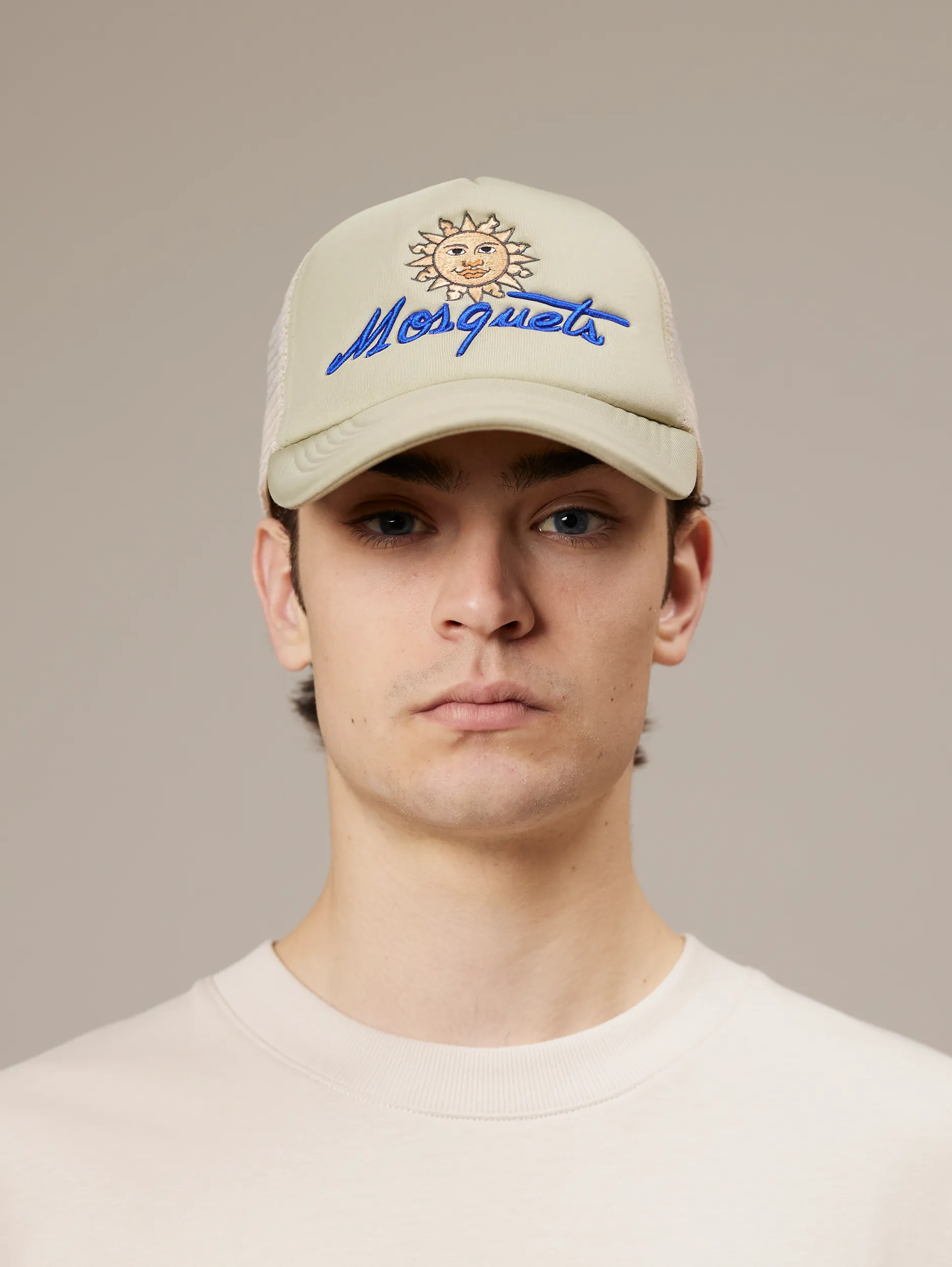 BEIGE MESH CAP "SUN"