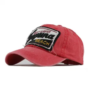 Best Surfer Laguna Embroidered Washed Cotton Baseball Cap