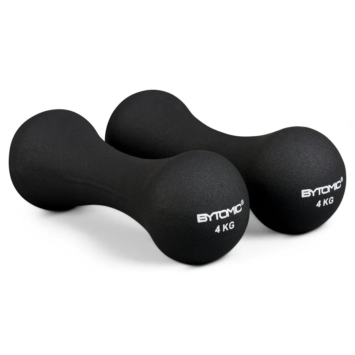 Black Bytomic Neoprene 4kg Dumbbells