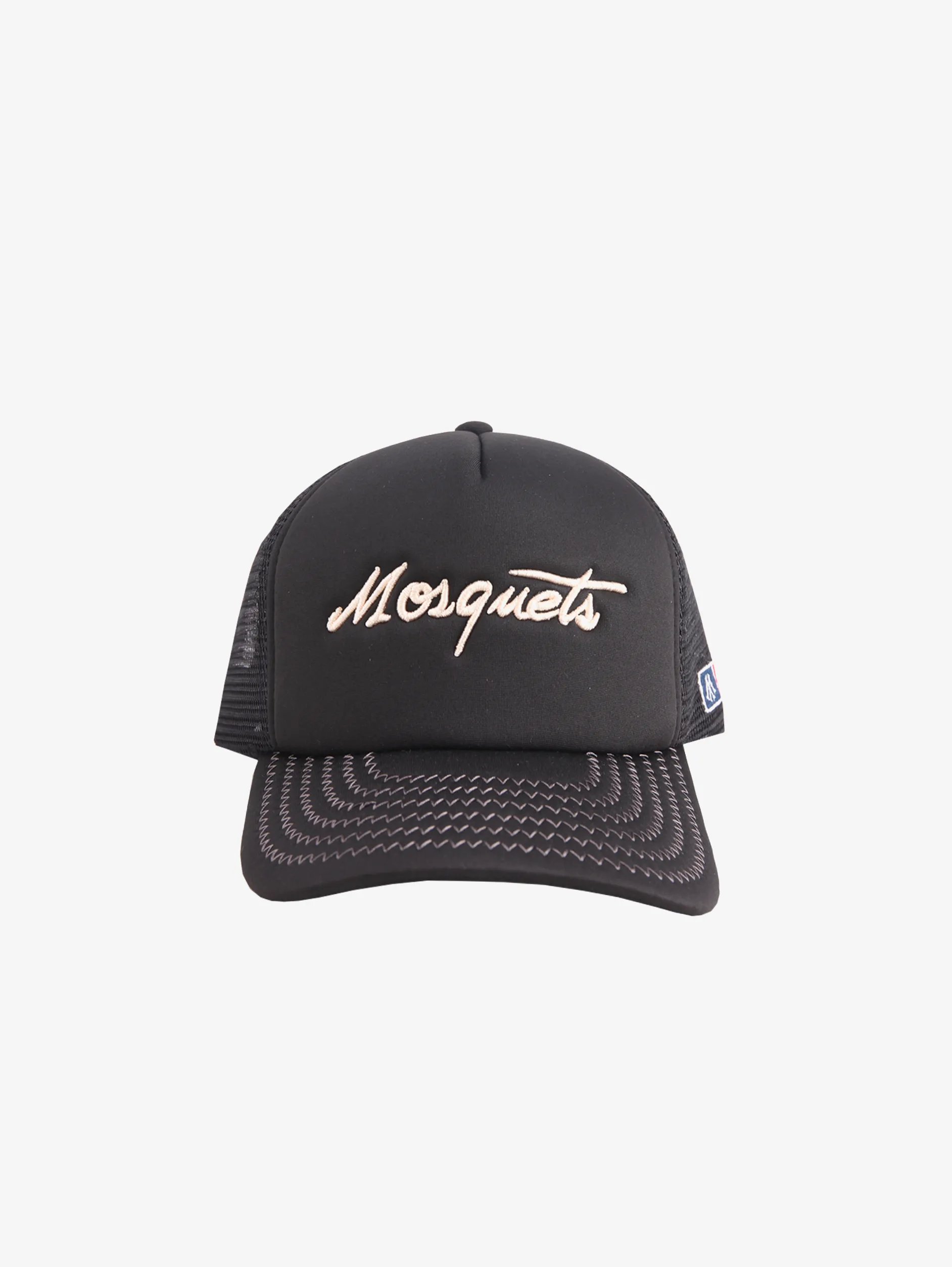 BLACK MESH CAP "MOSQUETS"