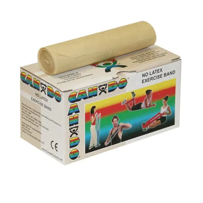 CanDo Latex Free Exercise Band - 100 yard (2 x 50 yard rolls), 5 piece set (1 each: yellow, red, green, blue, black)