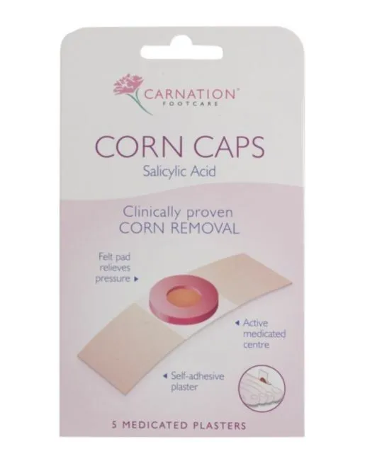 Carnation Corn Caps - 5 Medicated Plasters