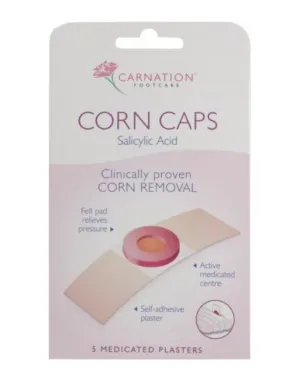 Carnation Corn Caps - 5 Medicated Plasters