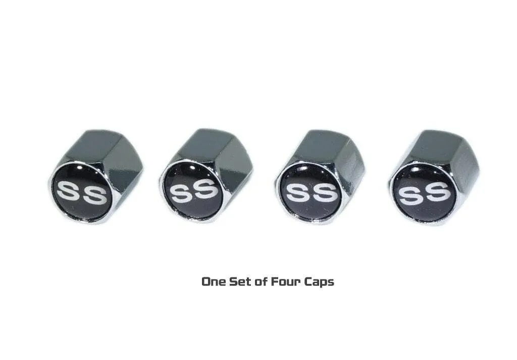 Chrome Valve Stem Tire Caps, Style: GM SS-Style