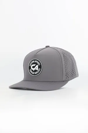 Custom Performance Peak Cap - CA Round Badge Grey