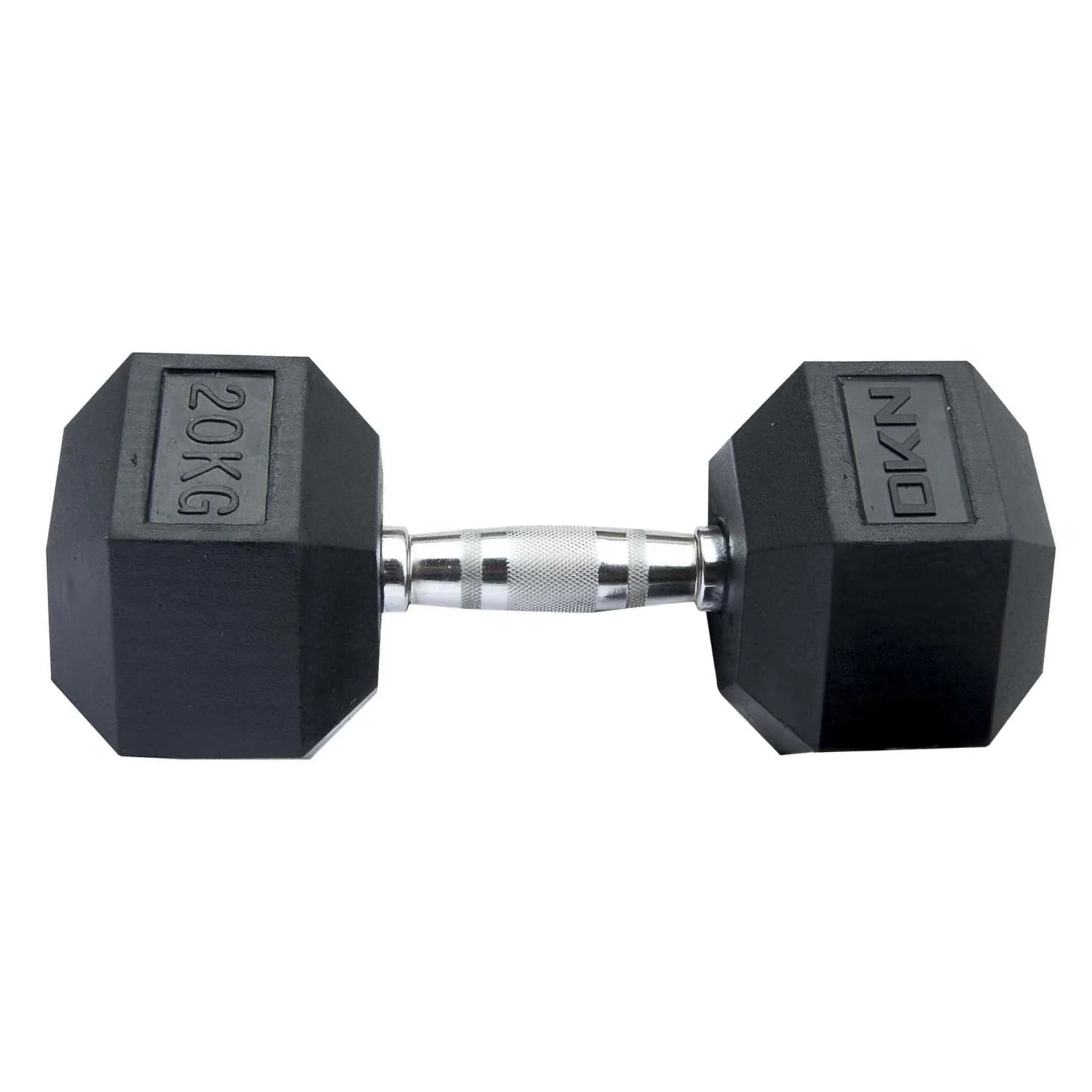 DKN Rubber Hex Dumbbells