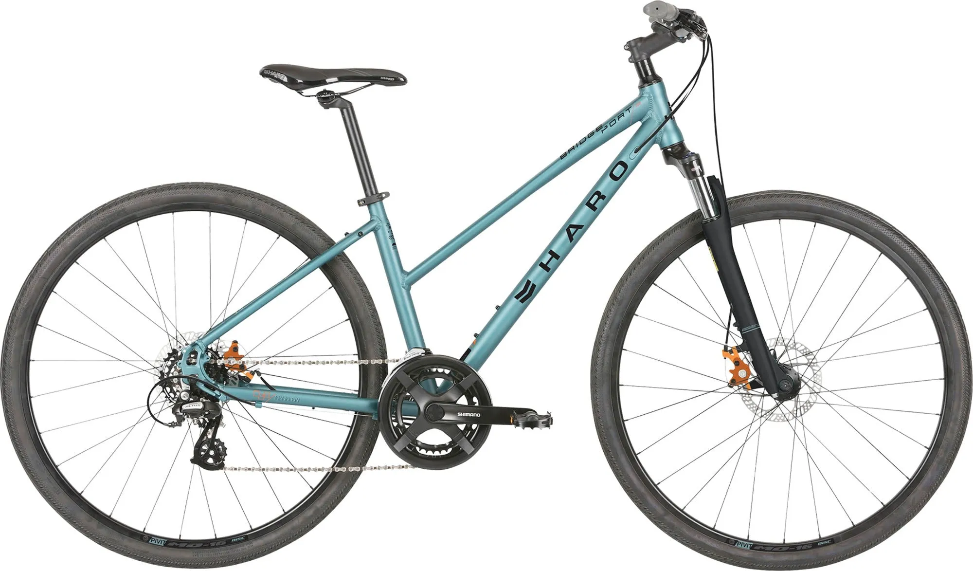 Haro Bridgeport Step-Thru Hybrid Bike