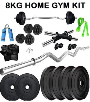 Home Gym  | Gym equipment | 3 Feet Curl Rod  | One Pair dumbbell Rod | Home Gym Set | Home Gym combo & Gym Accessories (8KG)