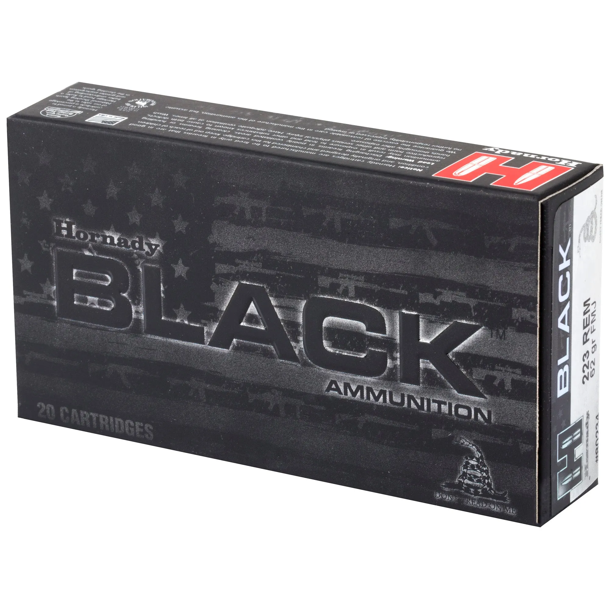 Hrndy Black 223rem 62gr Fmj 20-200