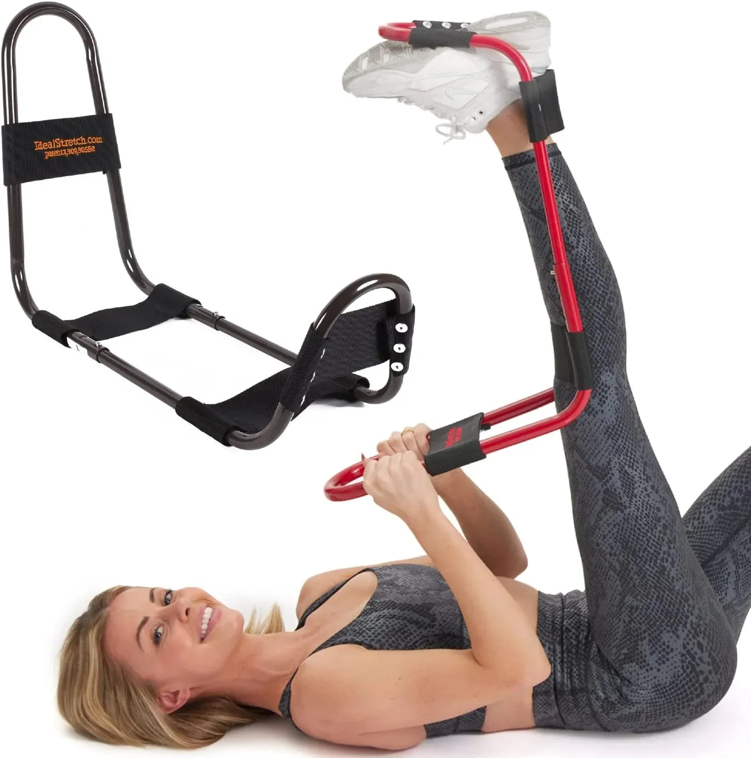 IdealStretch Original DVD Combo Hamstring Stretcher Device - Hamstring & Calf Stretcher Reduces Pain & Provides Deep Knee Stretch