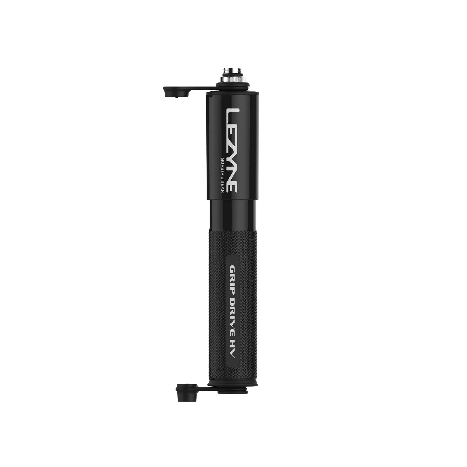 Lezyne Grip Drive HV High Volume Bicycle Hand Pump, Small, Black