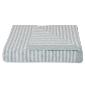 Living Textiles Knitted Stripe Blanket