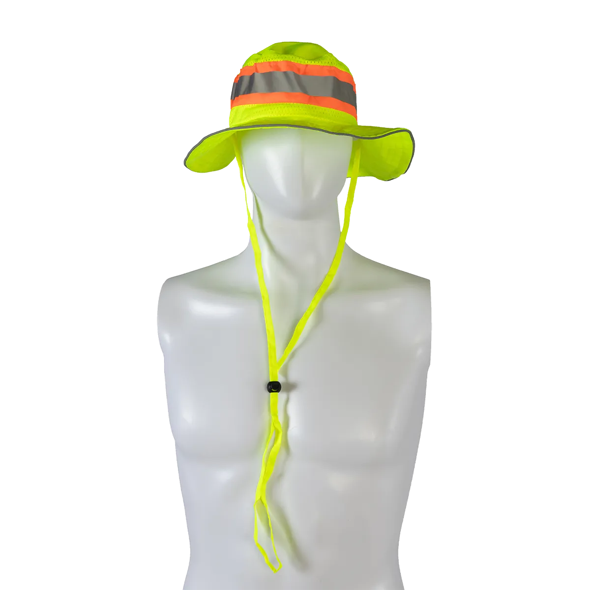 LRH-FB ANSI High Visibility Lime Full Brimmed Ranger Style Hats Sun Bucket Hat