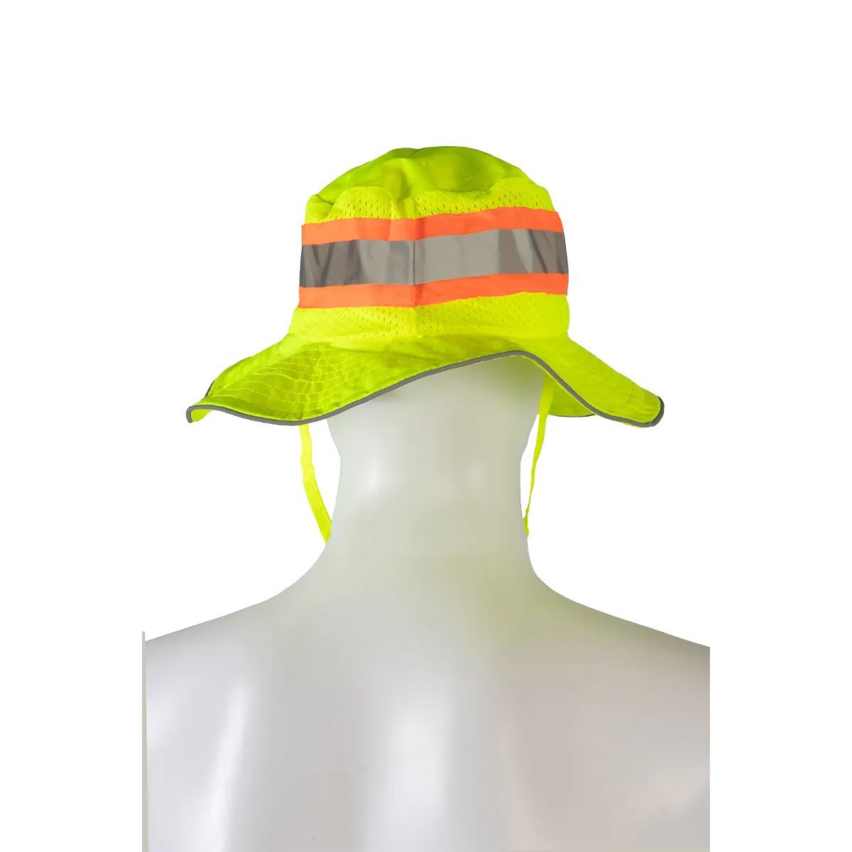 LRH-FB ANSI High Visibility Lime Full Brimmed Ranger Style Hats Sun Bucket Hat