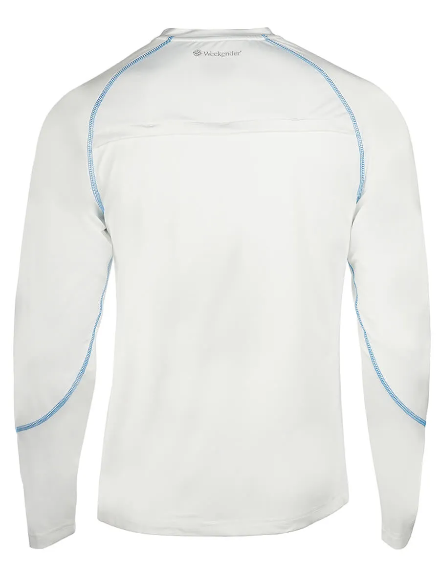 Men's Rashguard Swim Shirt - Aqua Solar Loose Fit Long Sleeve