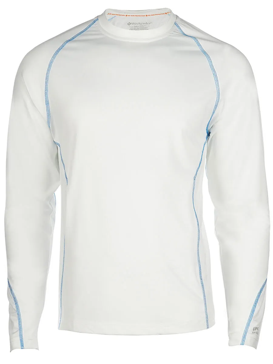 Men's Rashguard Swim Shirt - Aqua Solar Loose Fit Long Sleeve