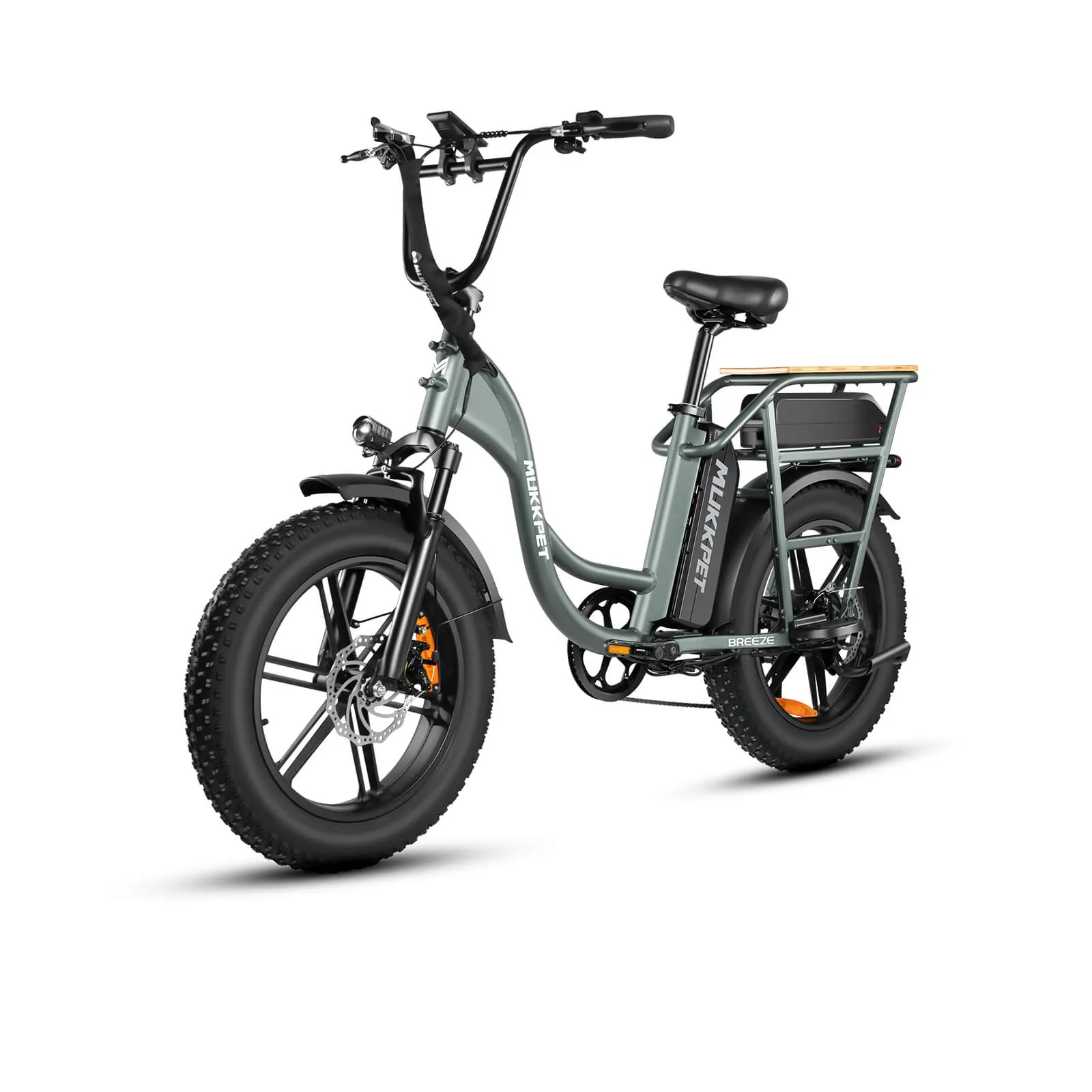 Mukkpet Breeze 750W 48V, Dual Battery, Step-Thru Cargo Utility Electric Bike