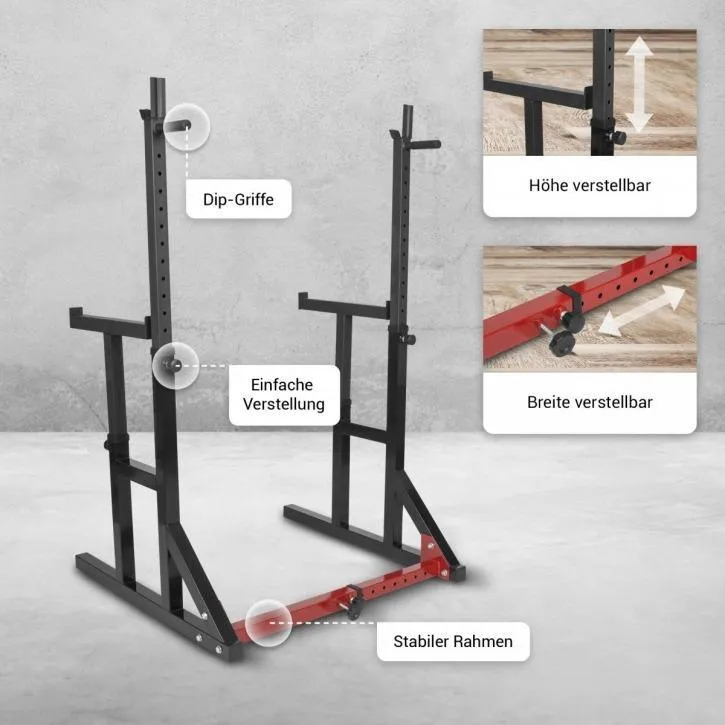 Multi Squat Rack with Adjustable Shelves