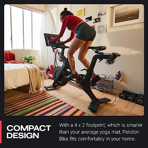 Original Peloton Bike | Indoor Stationary Exercise Bike with Immersive 22" HD Touchscreen (Updated Seat Post)