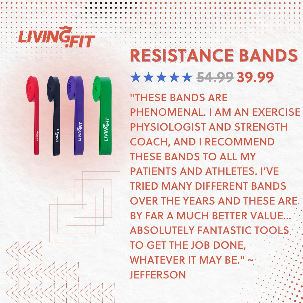 Resistance Bands - Made for Resistance Band Workouts, Warm Up & Stretching, Barbell Work, Pull Up Assistance