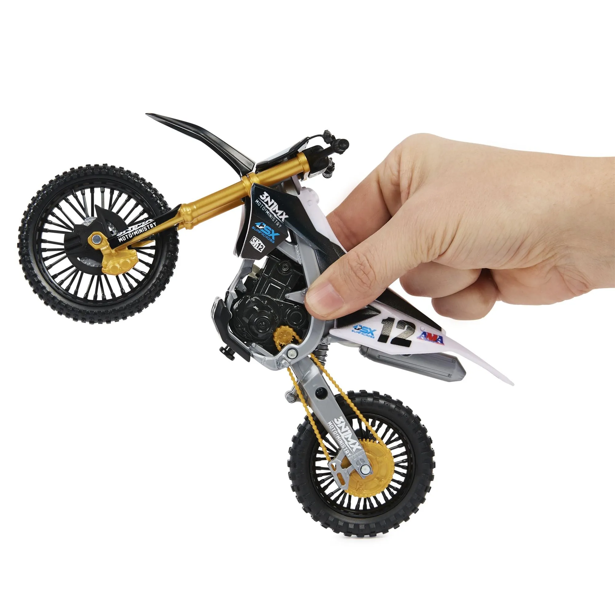 Supercross 1:10 Die Cast Motorcycle #12 Shane Mcelrath