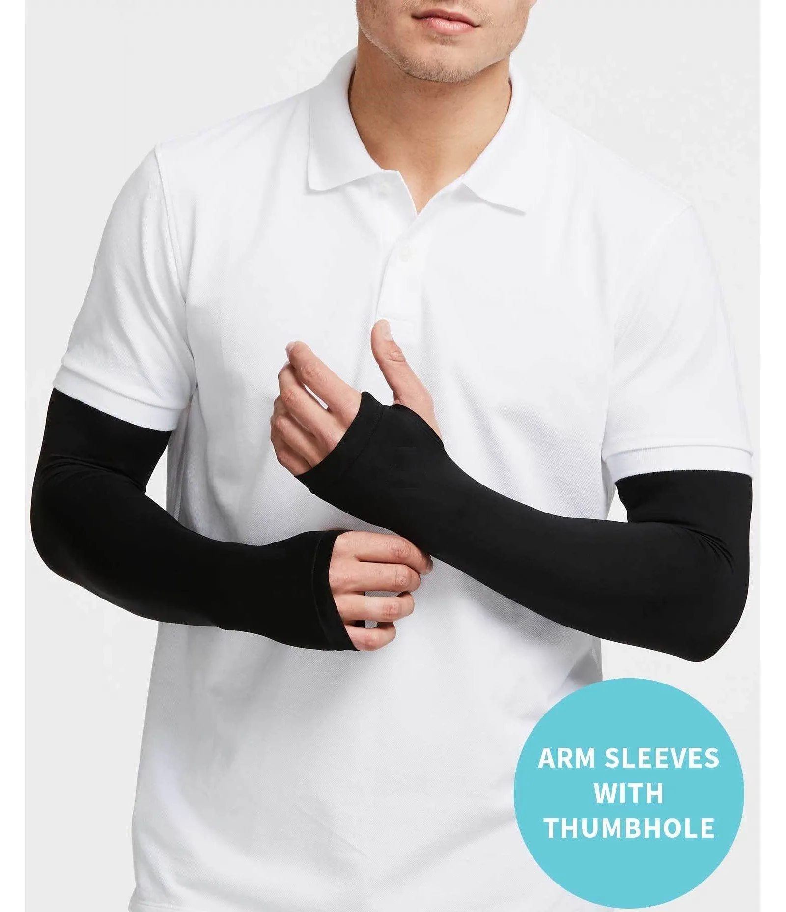 UV Protection Arm Sleeves - Cooling SPF 50 Sun Sleeves