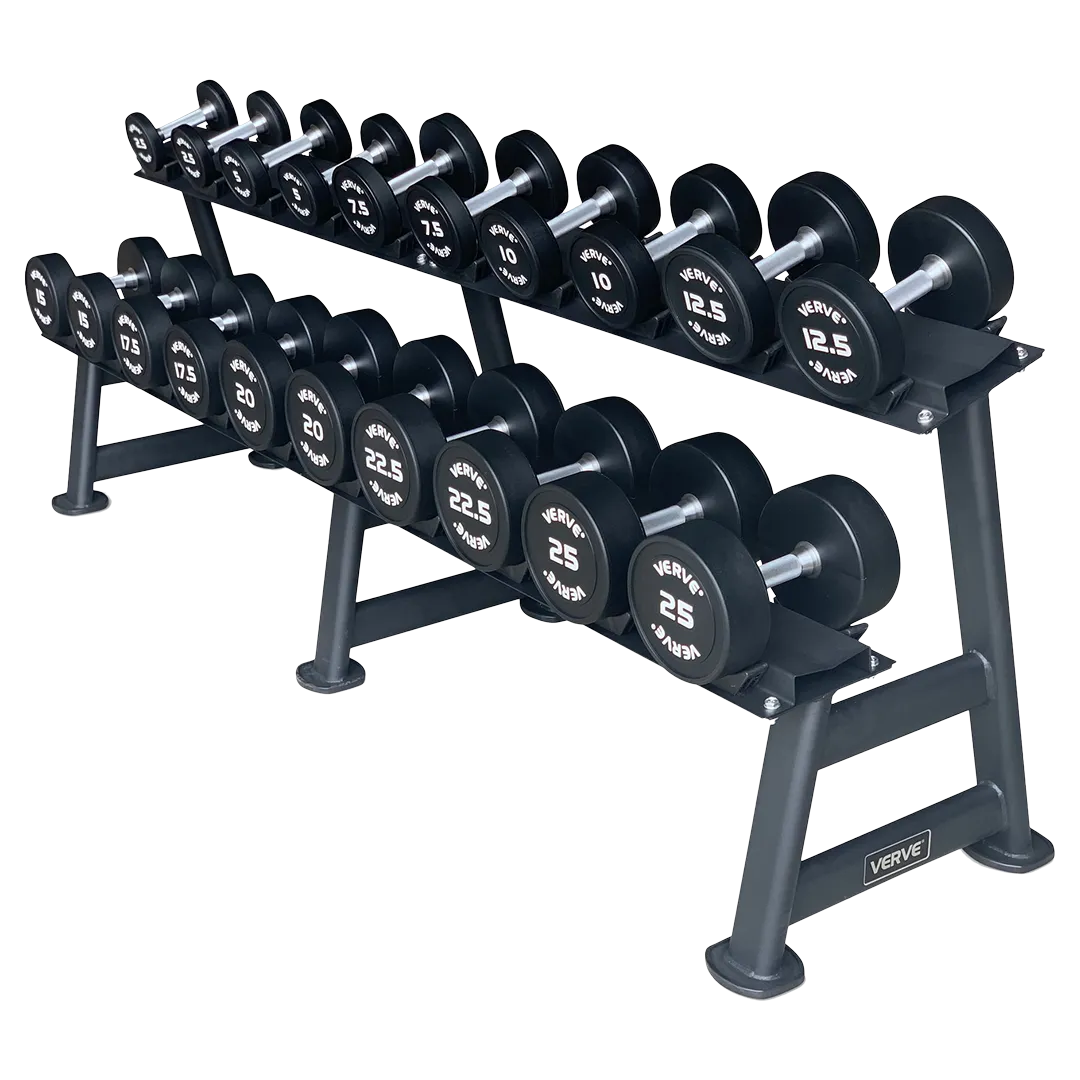 VERVE Large Dumbbell Rack to display 20 Dumbbells