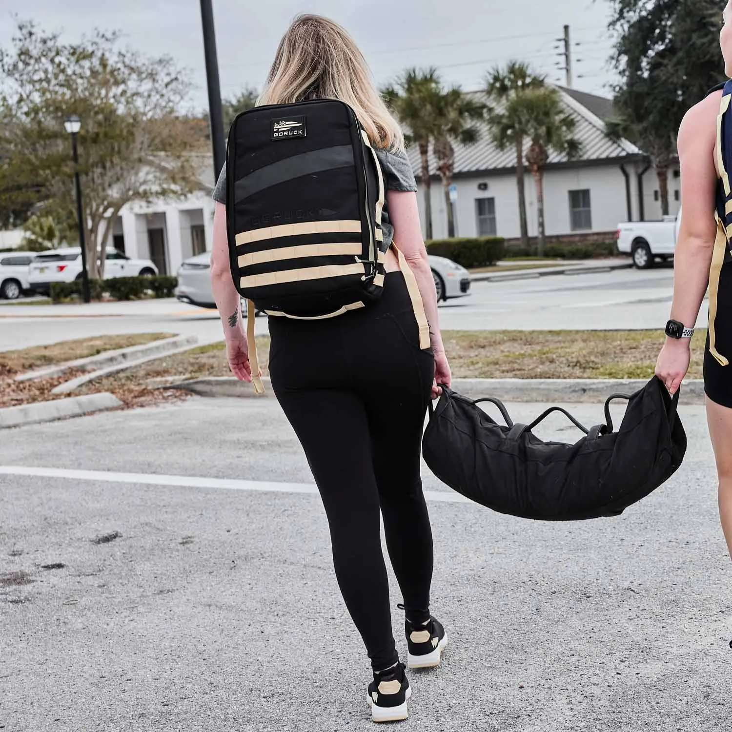 Women's Ballistic Trainers - Black   White   Gold W/ Gold Reflective Spearhead